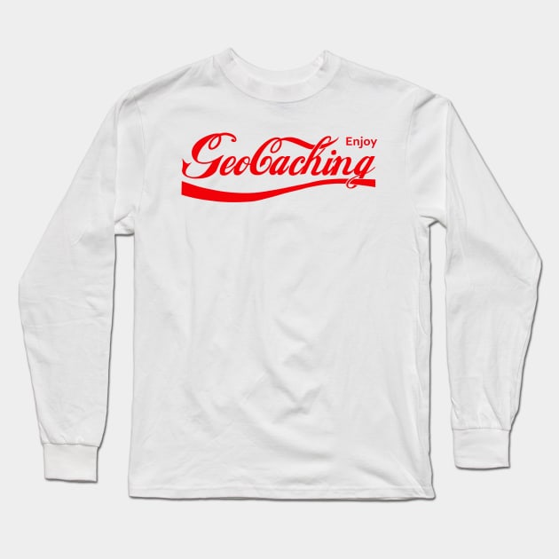 Enjoy Geocaching Long Sleeve T-Shirt by artefactus